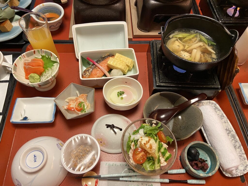 定山渓ふる川の朝食